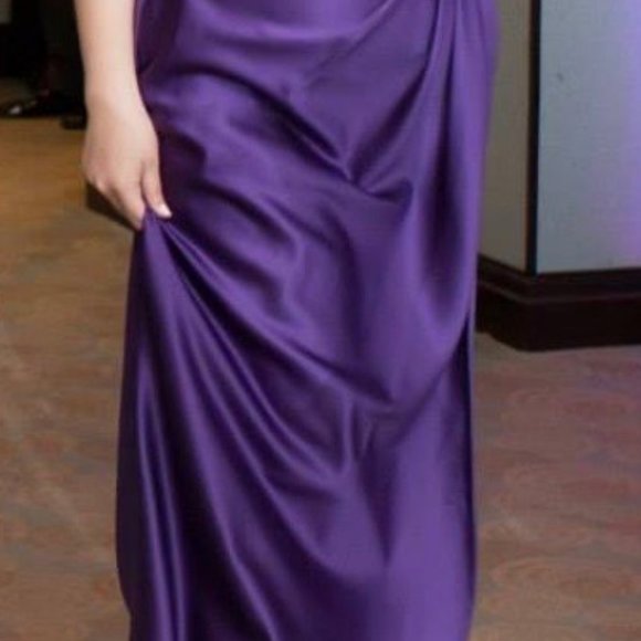 Strapless Bari Jay bridesmaid dress style 548 - Picture 2 of 3